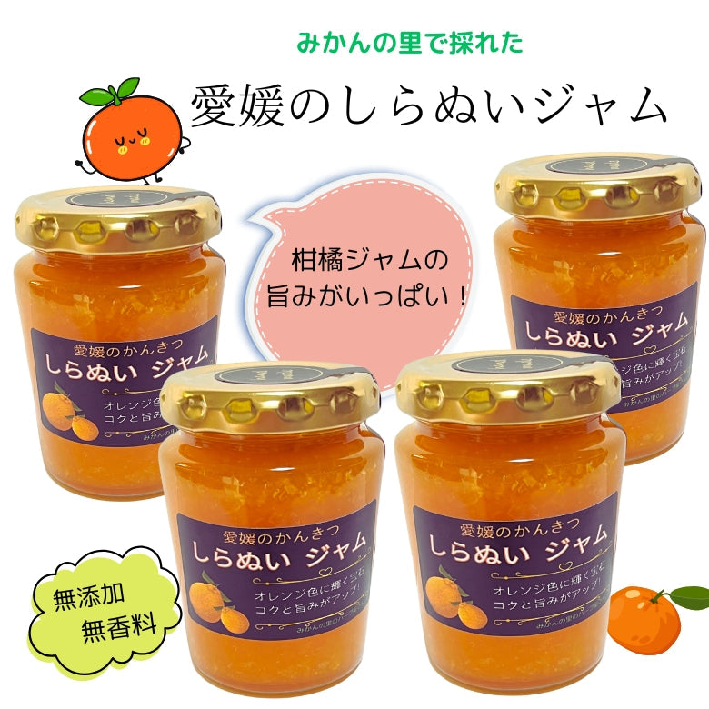 【5月7日～13日ポイント7倍】【送料無料】「愛媛のしらぬいジャム」4個セット、コクと旨みがギュッ!