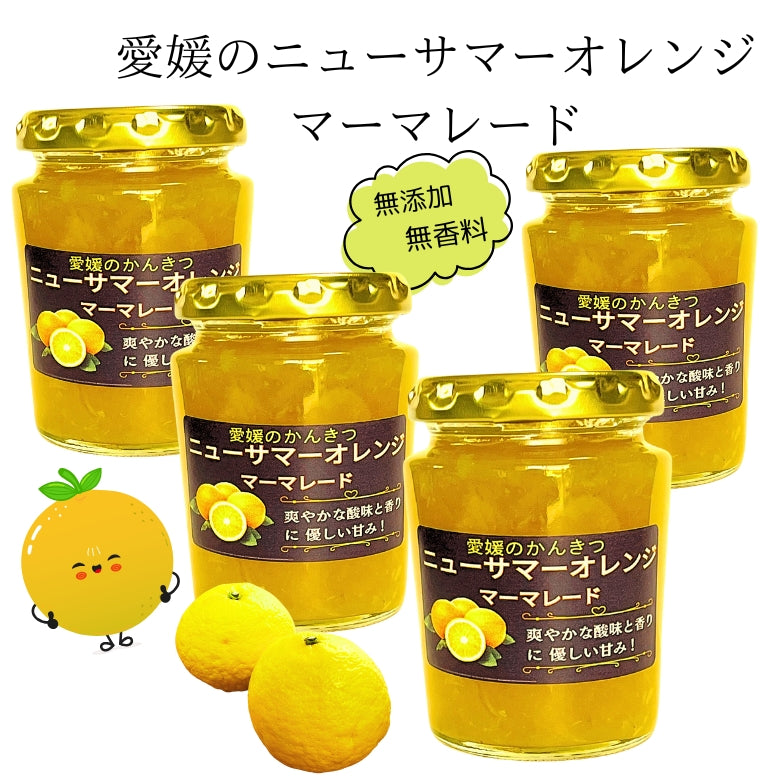 【新発売！】初夏を感じる「愛媛のニューサマーオレンジ・マーマレード」４個セット