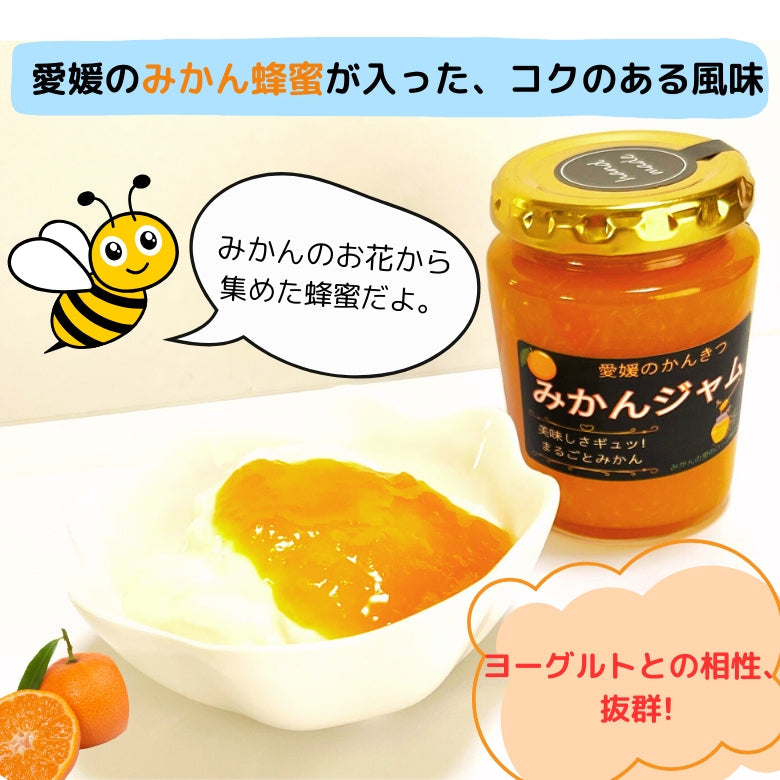 【2025年 秋、まもなく 販売が始まります！】【送料無料】「愛媛のみかんジャム」4個セット、採れたて＆作りたて、美味しさギュッ!