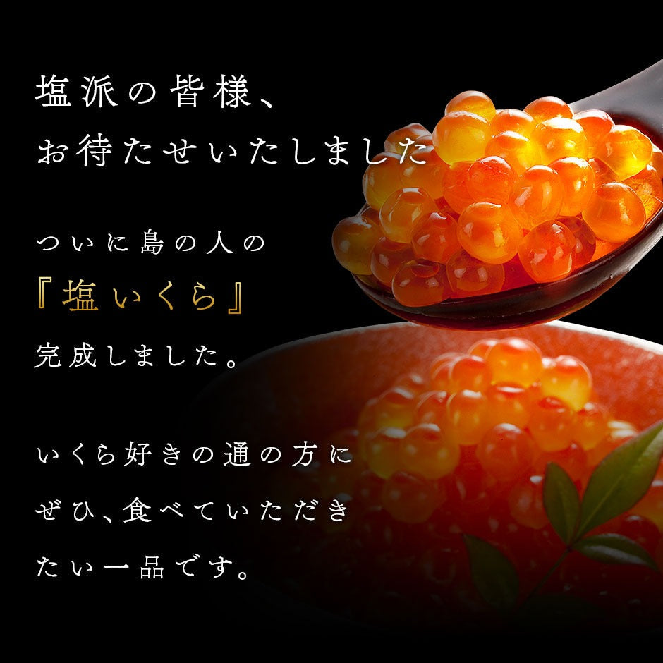 北海道 斜里産 鮭 塩いくら 220g（110g×2） 瓶タイプ【送料無料】