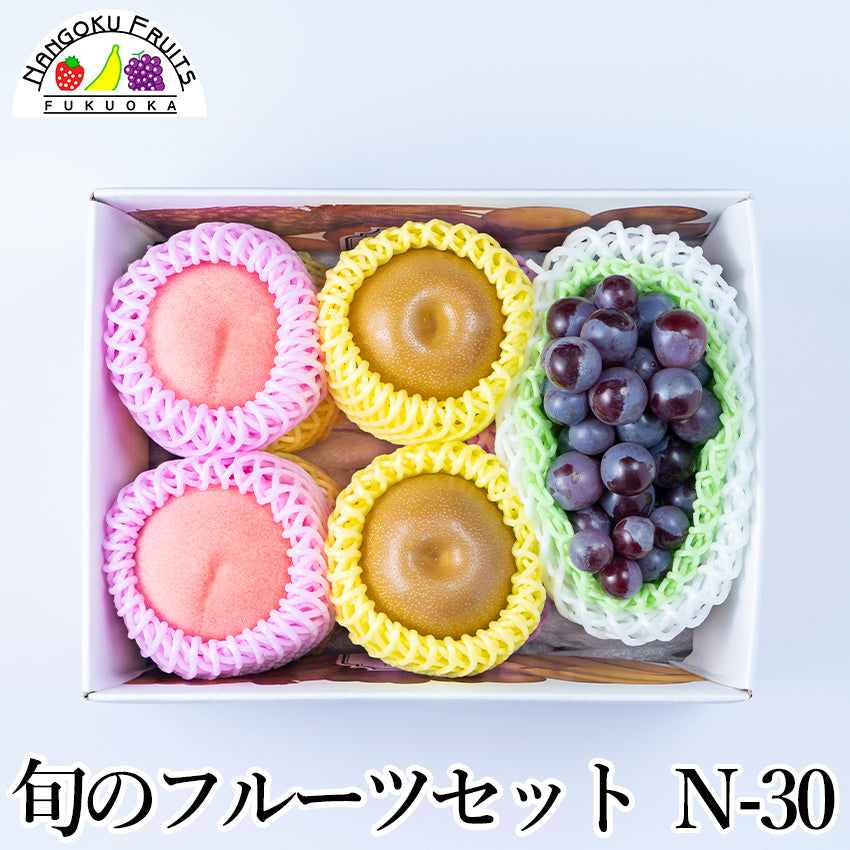 旬のフルーツセットN30（ピオーネ・桃・梨）