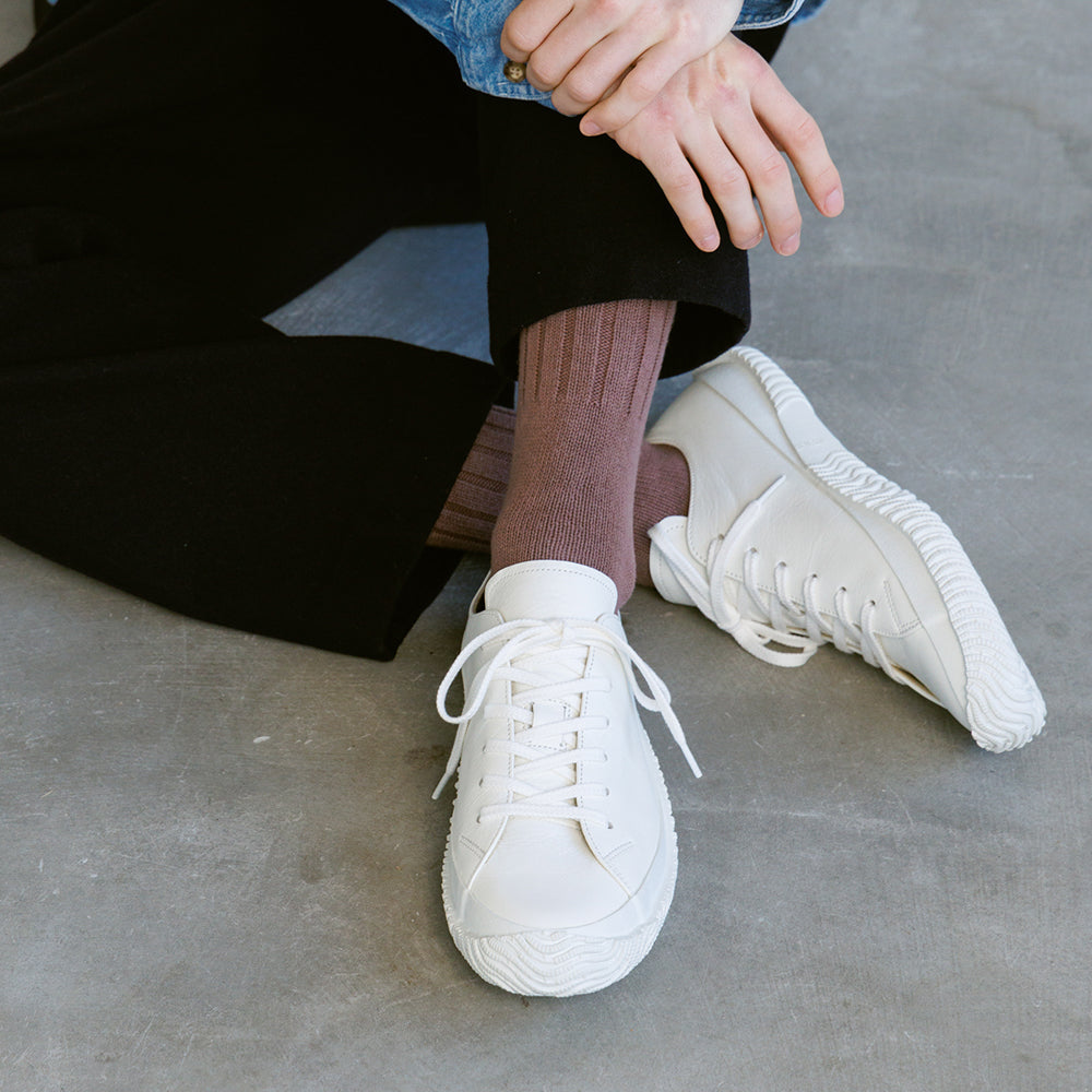 【SPINGLEスピングル SP-111IL】柔らかな牛革仕様のシンプルデザイン ◆老若男女問わずおすすめの牛革ベーシックモデル　※ 靴 日本製ハンドメイドスニーカー サイズ交換可能 スピングル