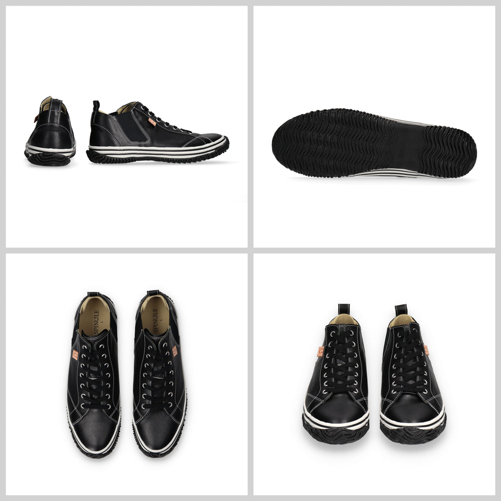 【SPINGLE スピングル SP-442】サイドゴアミドルカットスニーカー ◆カンガルーレザーを使用した脱ぎ履きしやすいロングセラー商品　※靴 日本製ハンドメイドスニーカー サイズ交換可能 スピングル