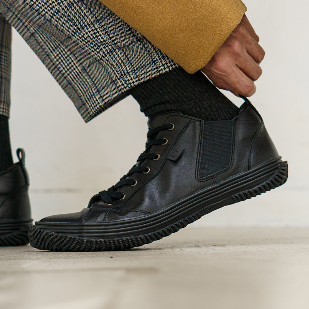 SPINGLE スピングル SP-442】サイドゴアミドルカットスニーカー