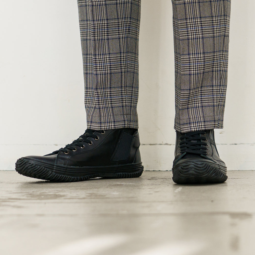 【SPINGLE スピングル SP-442】サイドゴアミドルカットスニーカー ◆カンガルーレザーを使用した脱ぎ履きしやすいロングセラー商品　※靴 日本製ハンドメイドスニーカー サイズ交換可能 スピングル