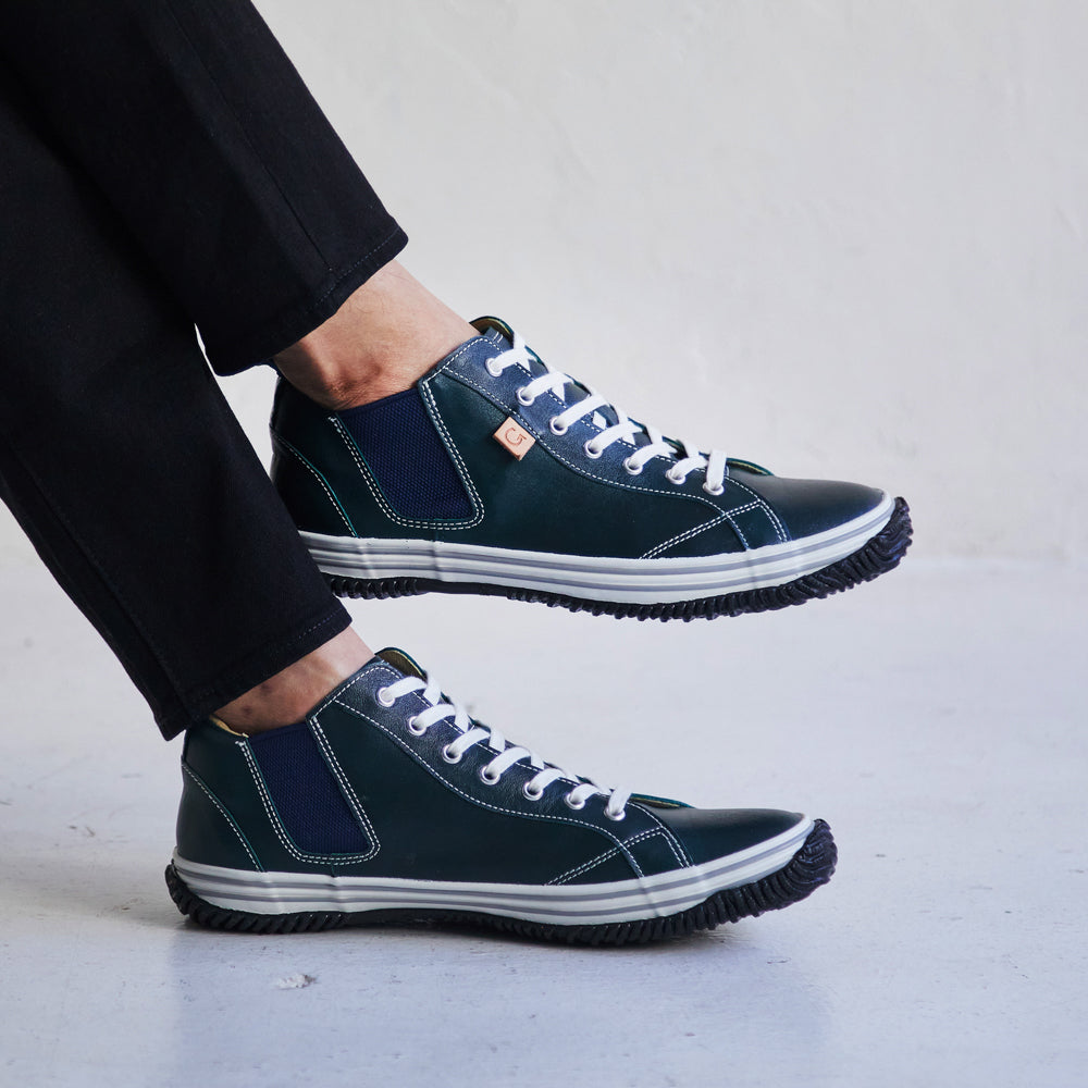 SPINGLE スピングル SP-442】サイドゴアミドルカットスニーカー