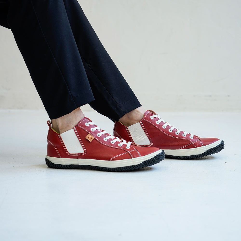 SPINGLE スピングル SP-442】サイドゴアミドルカットスニーカー