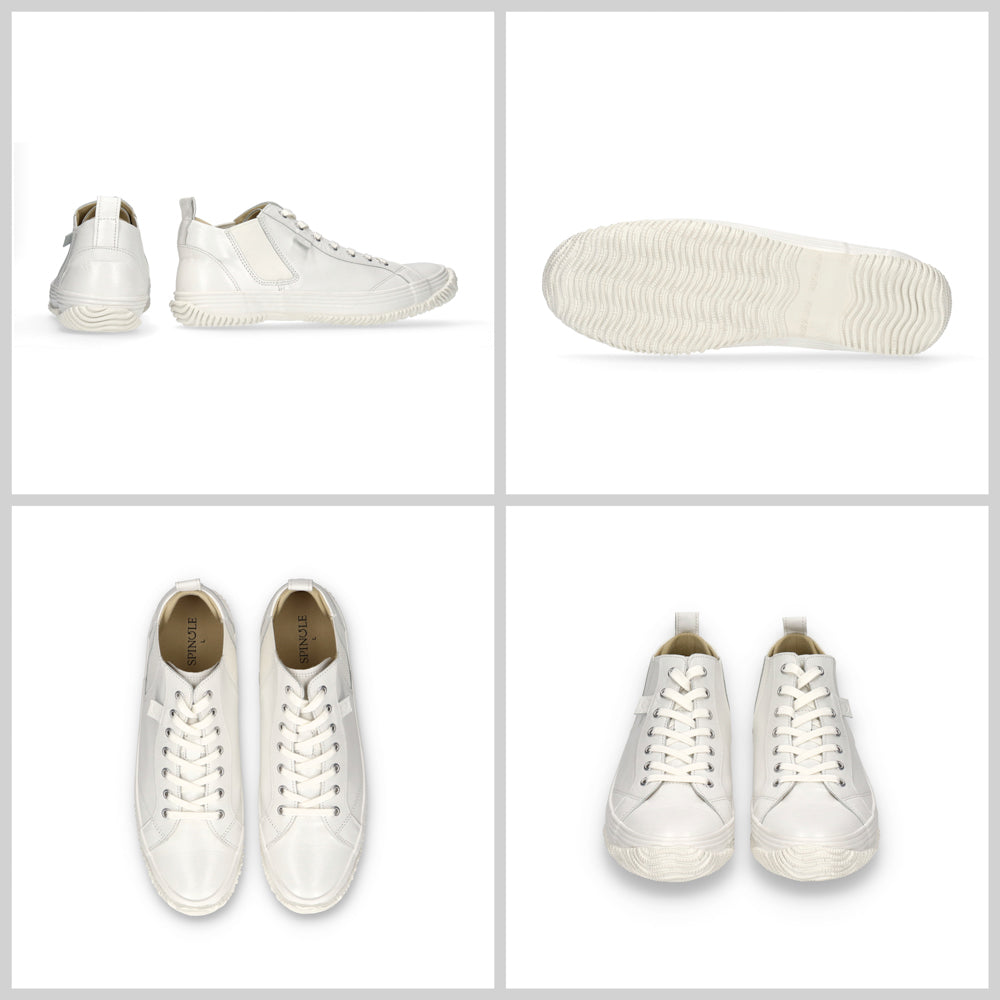 【SPINGLE スピングル SP-442】サイドゴアミドルカットスニーカー ◆カンガルーレザーを使用した脱ぎ履きしやすいロングセラー商品　※靴 日本製ハンドメイドスニーカー サイズ交換可能 スピングル