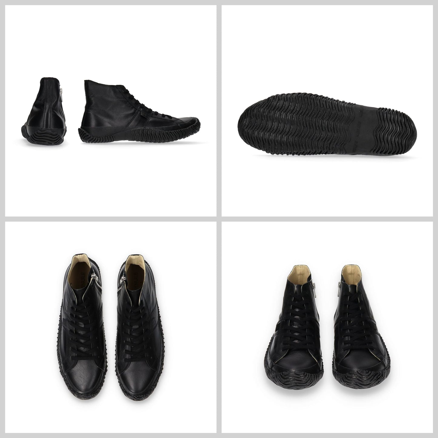 【SPINGLE スピングル SP-443】サイドジップ付きハイカットスニーカー ◆サッカーや野球のスパイクにも使われるカンガルーレザーを使用し、包み込まれるような履き心地　※ 靴 日本製ハンドメイドスニーカー サイズ交換可能