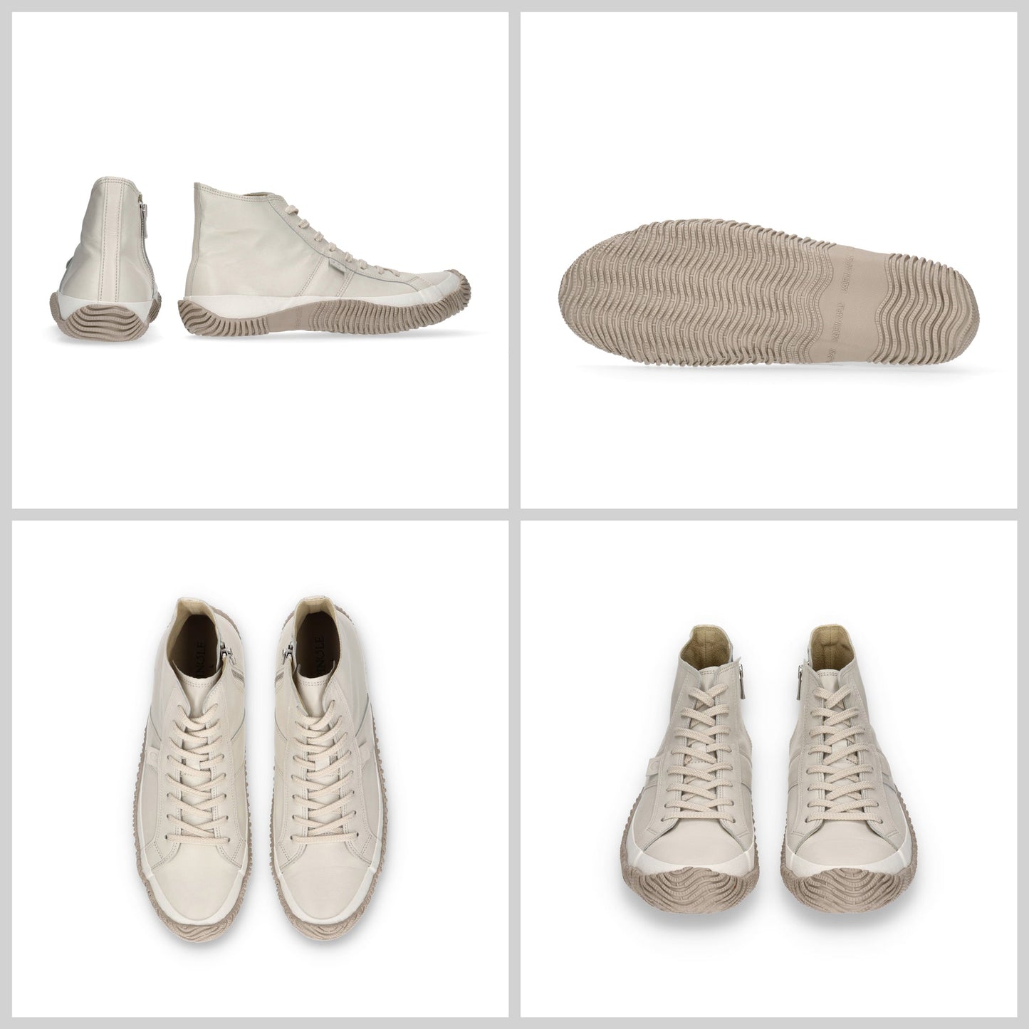 【SPINGLE スピングル SP-443】サイドジップ付きハイカットスニーカー ◆サッカーや野球のスパイクにも使われるカンガルーレザーを使用し、包み込まれるような履き心地　※ 靴 日本製ハンドメイドスニーカー サイズ交換可能