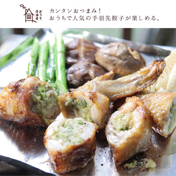 送料無料 手羽先餃子(手羽餃子/てばぎょうざ/手羽先ギョーザ) 冷凍食品 おかず バーベキュー 業務用 人気 唐揚げ 惣菜 チキン 鶏肉 お試し 鍋にも お取り寄せ グルメ食品 グルメ 肉 惣菜 点心 手羽先餃子 手羽先チーズ 手羽先明太 手羽先高菜明太 10本