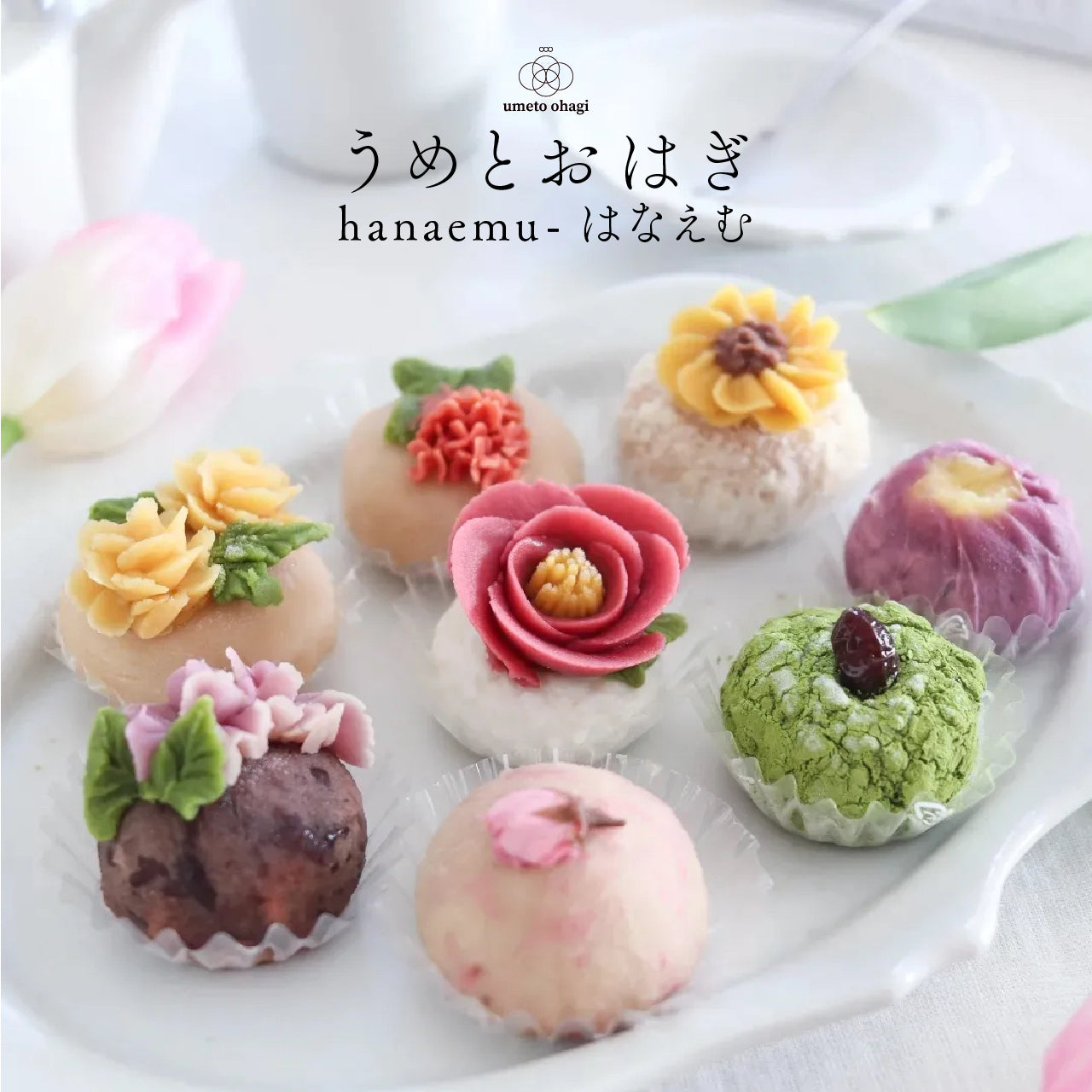 【無添加・てんさい糖使用】うめとおはぎ hanaemu-はなえむうめとおはぎ｜hanaemu-はなえむ-おはぎ8個　