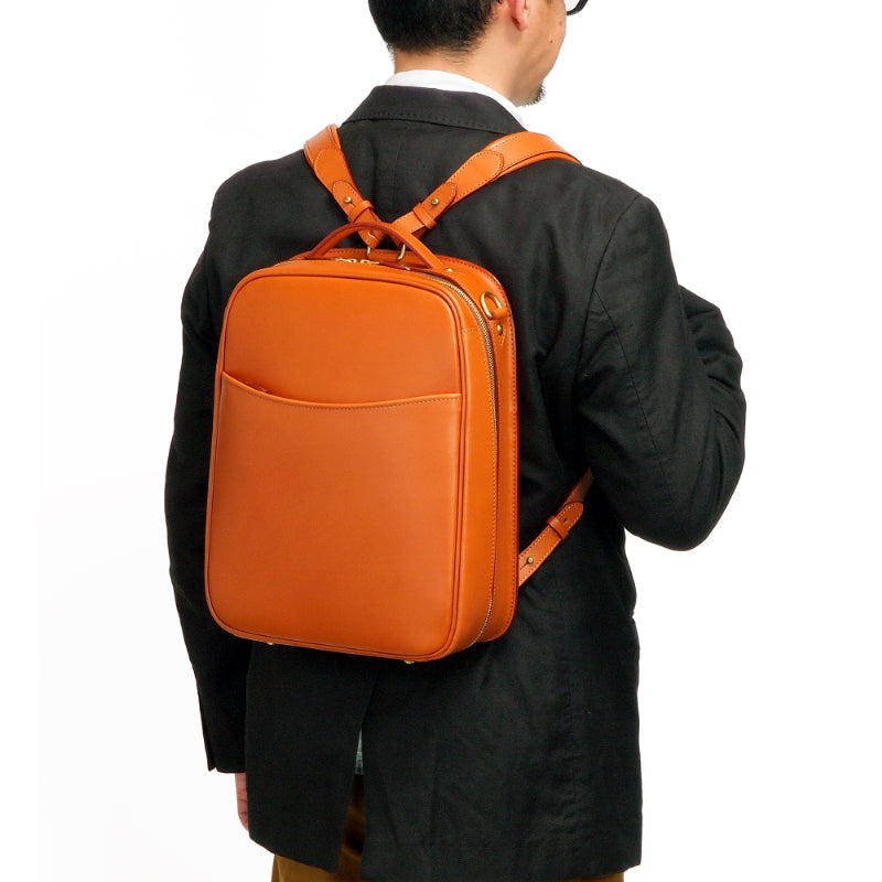 いたがき E554 リュックサック A4 レザー キャメル