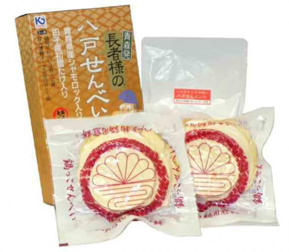 長者様の八戸せんべい汁シャモロック入り3個セット【当店工場から出来立て直送】