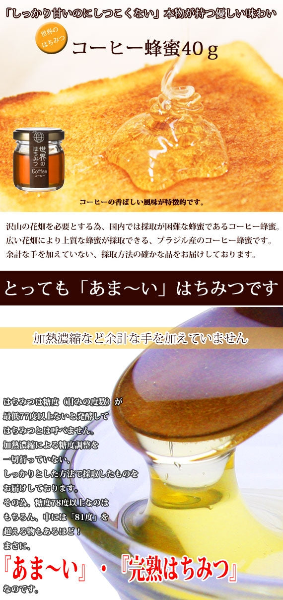 コーヒーハチミツミニミニボトル （40g）