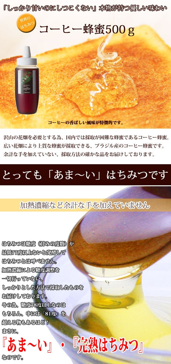 コーヒーハチミツ500gボトル （500g）