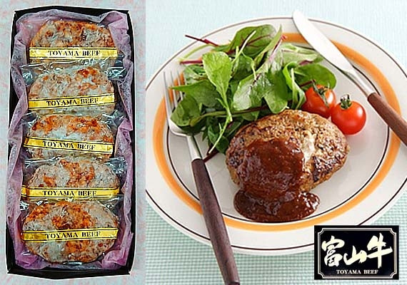 ステーキハンバーグ 富山牛 150g×5個(冷凍)【精肉・肉加工品】