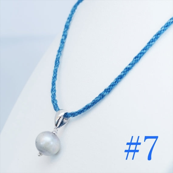 ファッション・雑貨」【 藍づくしのネックレス バリエーション約60cmタイプ】　#7～#9