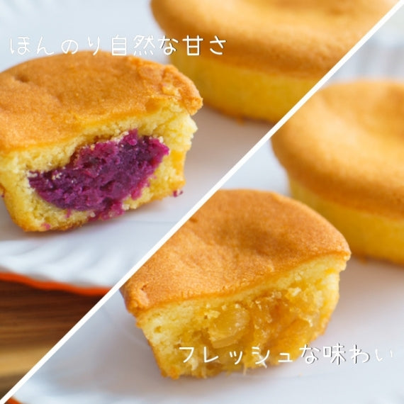 ギフトＢＯＸ　パインアップルケーキ&紅芋ケーキセット　(4個入)