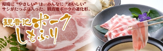 観音池ポーク　豚バラ　しゃぶしゃぶ　【約500ｇ】【3人前】