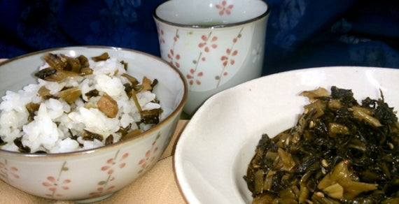 野沢菜炒め120g×6袋　(そのままご飯に混ぜるだけで美味しい野沢菜ごはん）【送料無料】