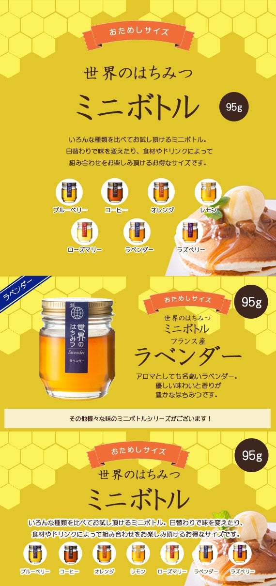 ラベンダーハチミツミニボトル （95g）