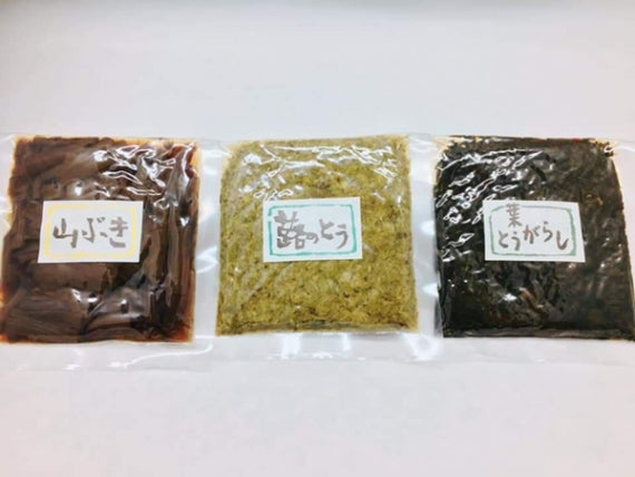 【送料無料】ふる里の味　　　山菜佃煮3点セット　　　　１０％ＯＦＦ