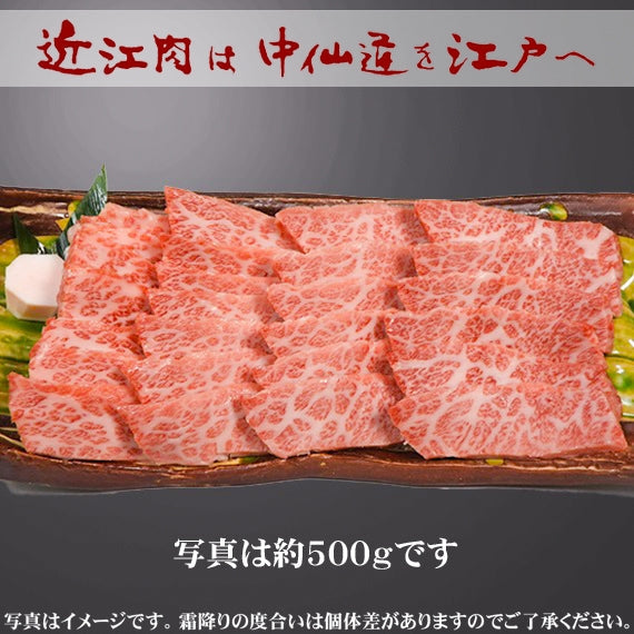【近江牛の牝牛専門店】三角バラ焼肉用　500g　　　