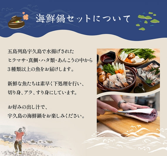 五島近海で獲れた魚をお鍋で美味しく！【五島列島天然魚 海鮮鍋セット】