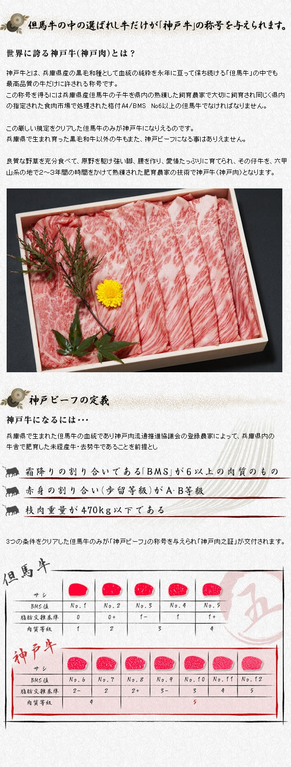 【神戸牛】特選霜降り肩ロースしゃぶしゃぶ 500g【贈答】【お祝い】