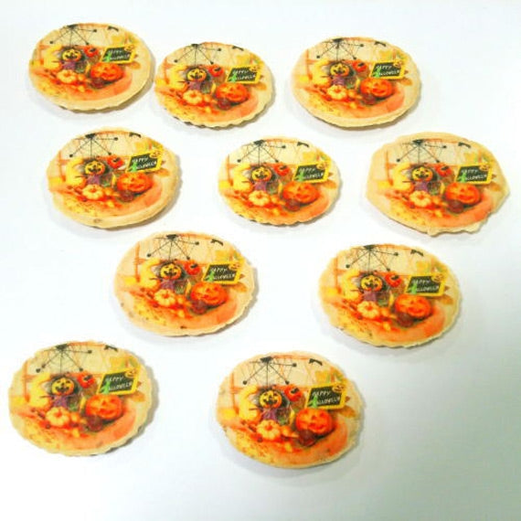 ハロウィン写真せんべい10枚セット 小ロット お菓子 1個から