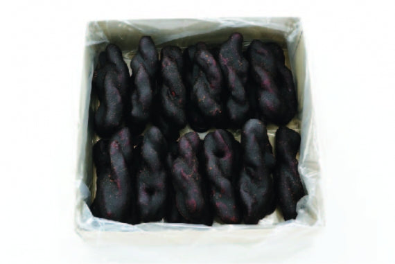 金岡製菓の油菓子「黒ねじ」（25本入り）