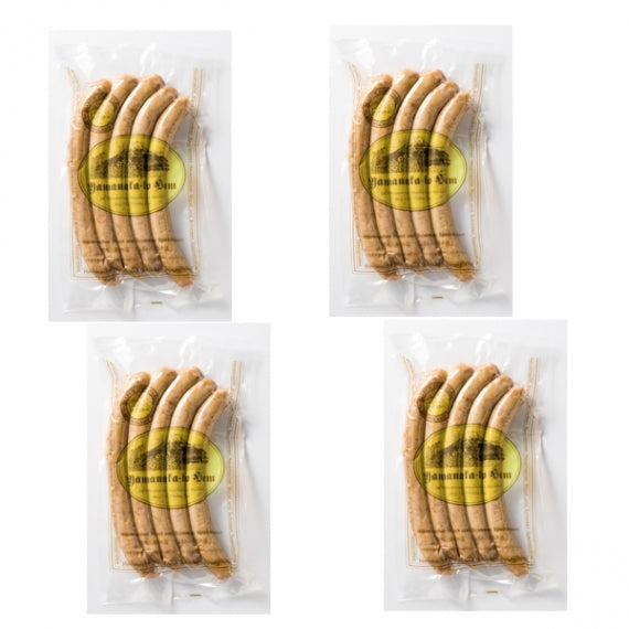 【無添加ソーセージ】豚肉と塩と香辛料だけで作った無添加ソーセージ　１パック200ｇ入りを4パック