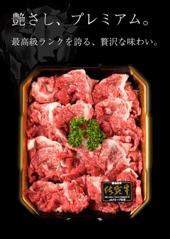 【冷凍】【送料無料】牛肉 A5等級 佐賀牛切り落とし 500g
