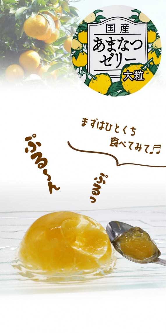 【送料込み】国産あまなつゼリー（１袋10個入り×５袋）