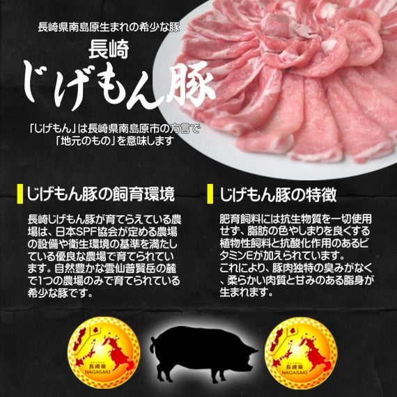 花咲きカットの長崎じげもん豚生姜みそ漬け(4人前)【送料込】