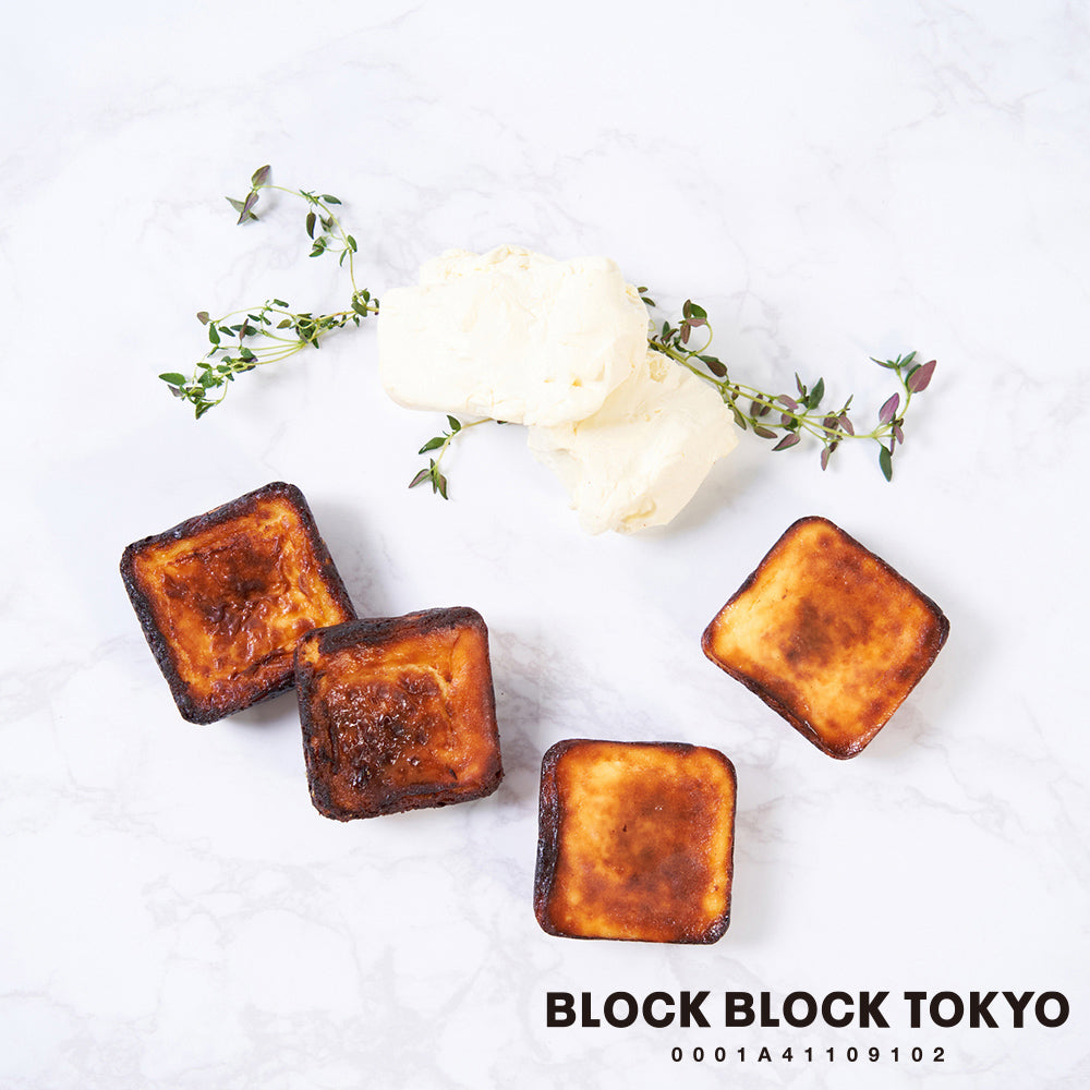 BLOCK BLOCK TOKYO バスクチーズケーキ／Basque Burnt Cheese Cake（ベーシック）４個