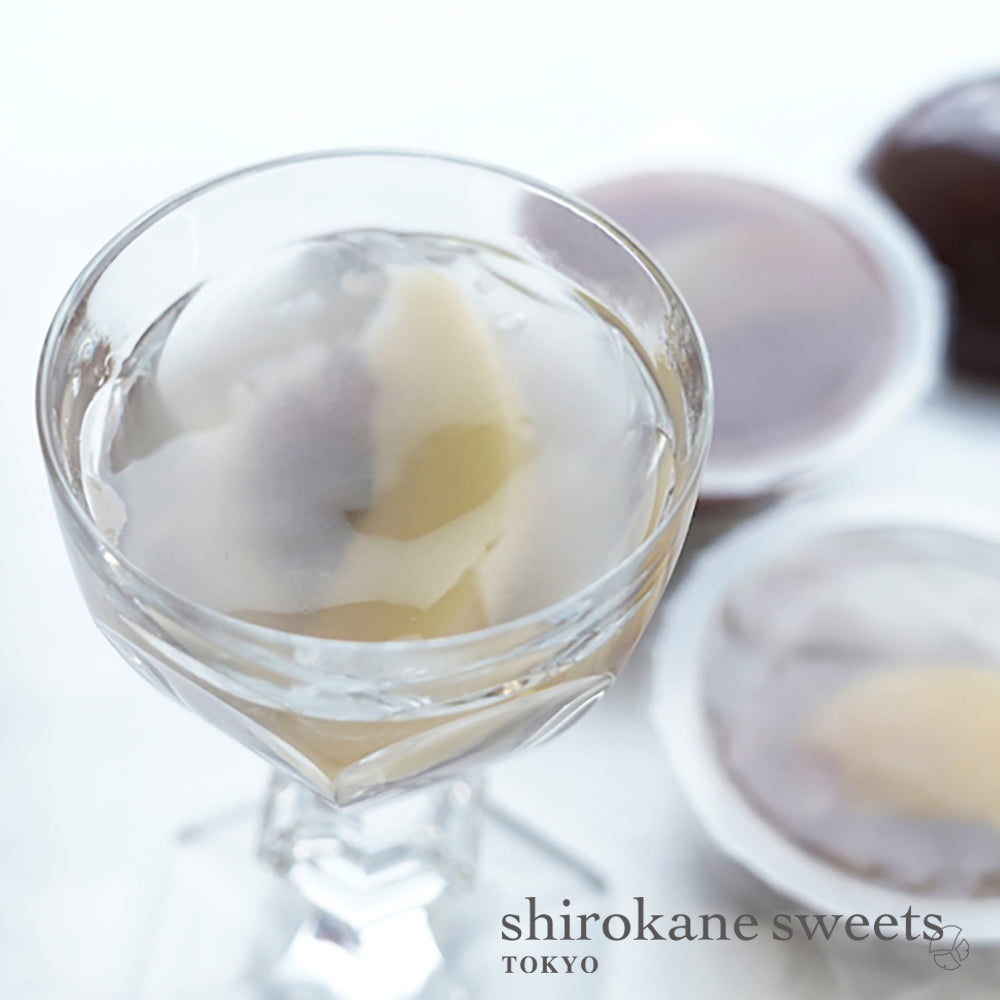shirokane sweets TOKYO プレミアムフルーツ水羊羹、フルーツあんみつゼリー／白金スイーツ（シロカネスイーツ）