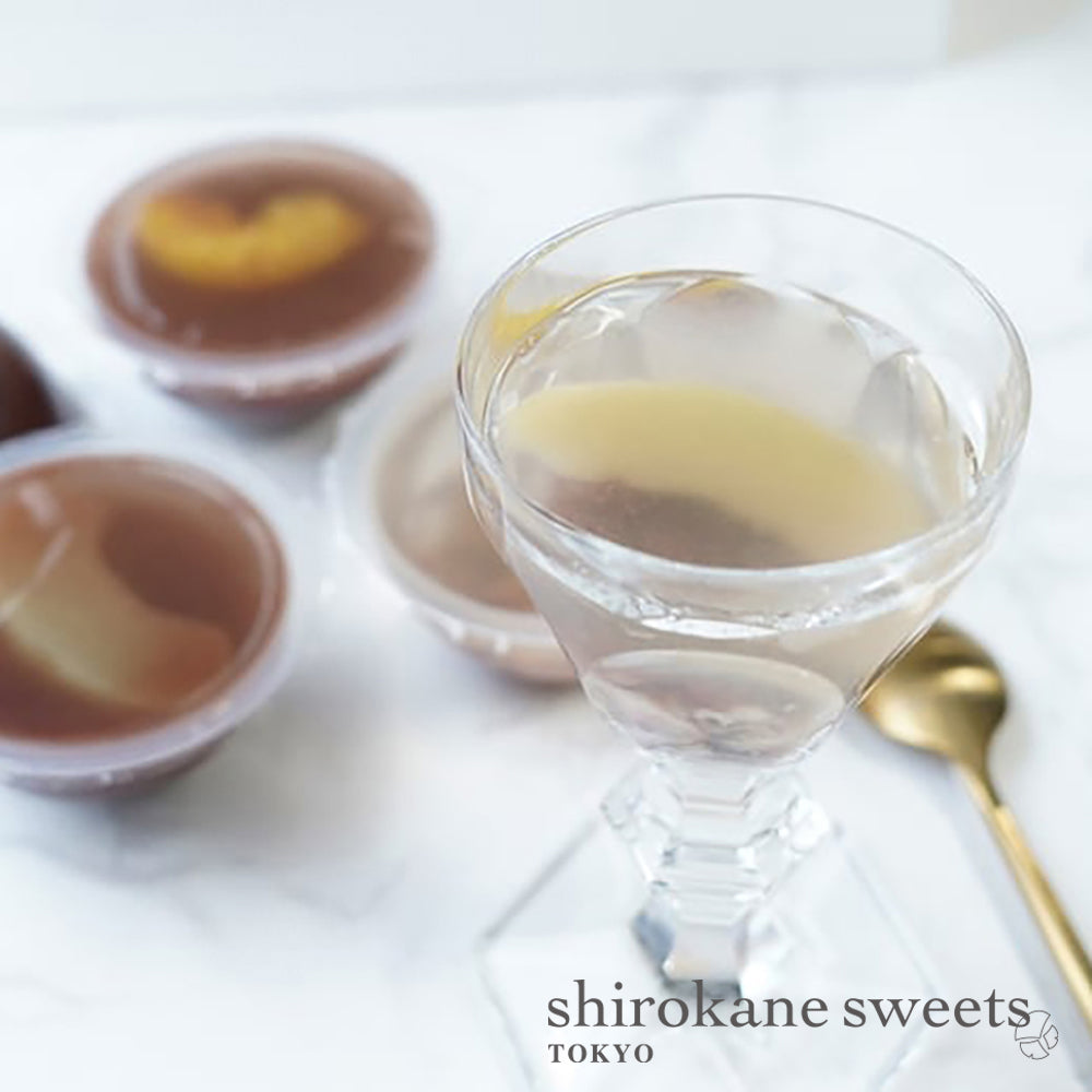 shirokane sweets TOKYO プレミアムフルーツ水羊羹、フルーツあんみつゼリー／白金スイーツ（シロカネスイーツ）