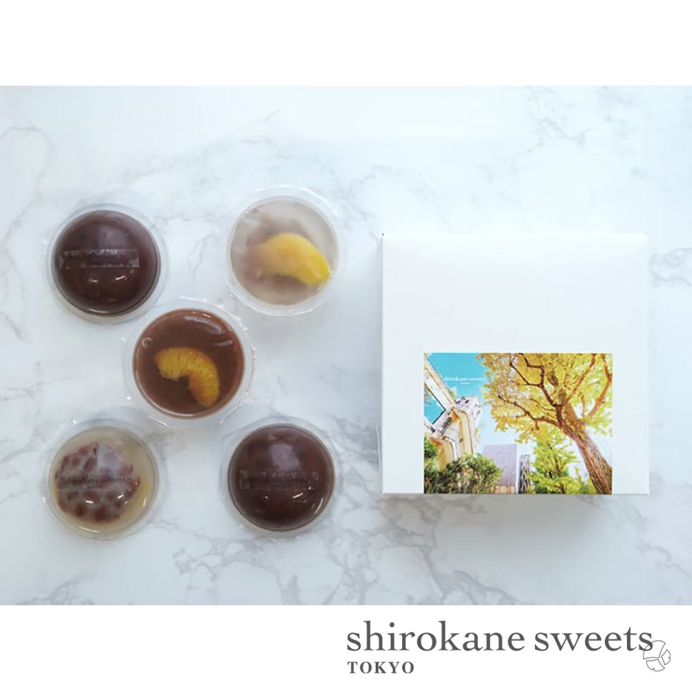 shirokane sweets TOKYO プレミアムフルーツ水羊羹、フルーツあんみつゼリー／白金スイーツ（シロカネスイーツ）