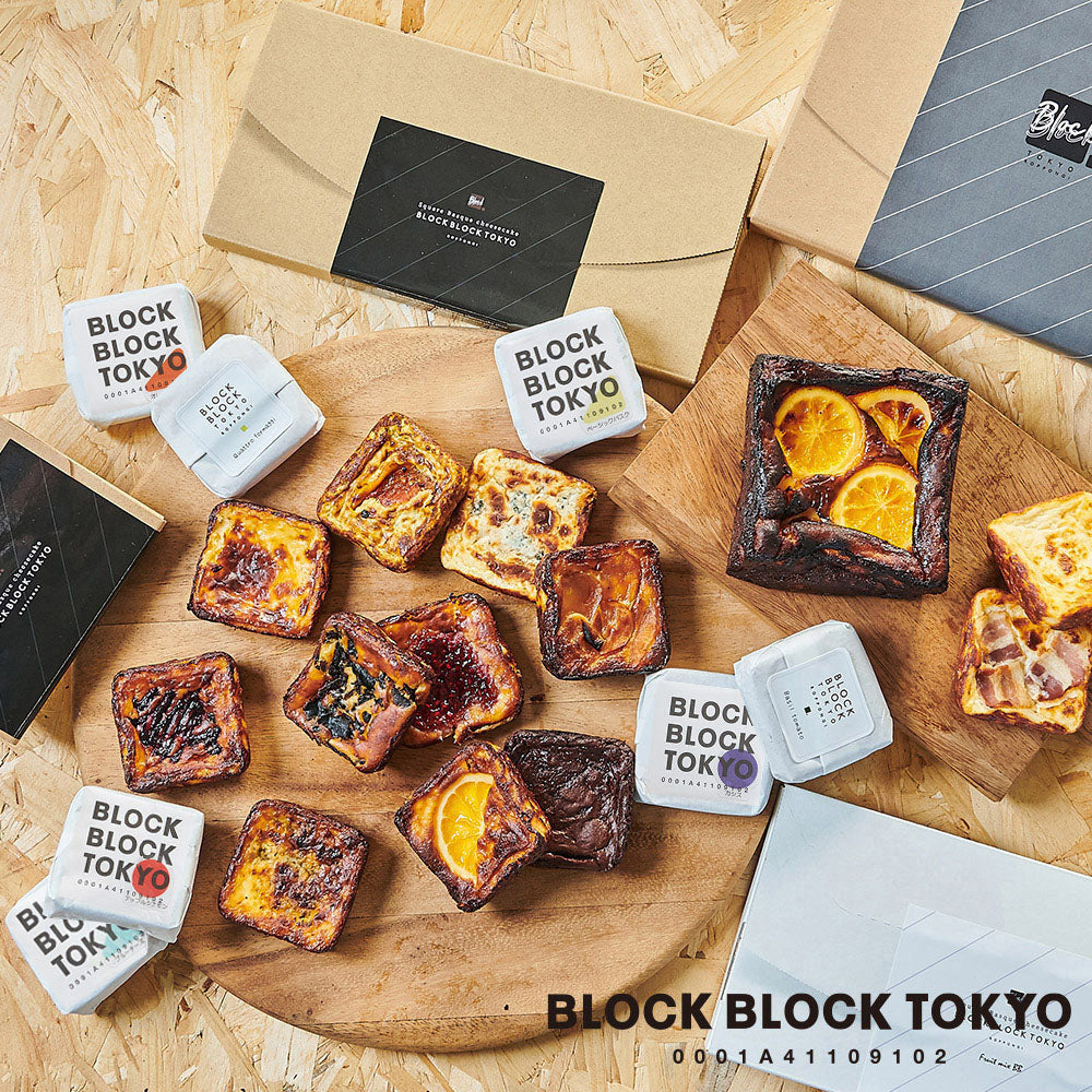 BLOCK BLOCK TOKYO バスクチーズケーキ／Basque Burnt Cheese Cake（国産いちご　8個入り）