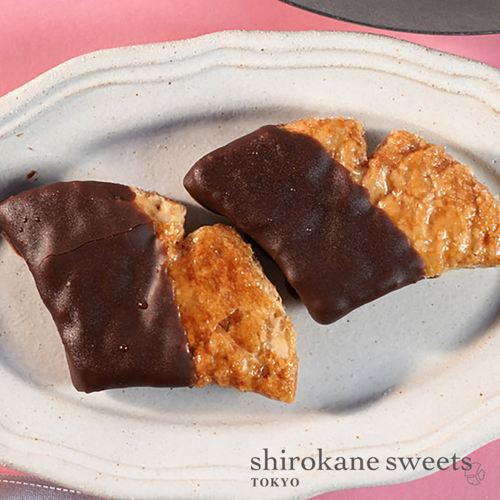 【送料無料、ポスト投函】shirokane sweets TOKYO platinum leaf pie／白金リーフパイ（ショコラ）　4個入り／白金スイーツ（シロカネスイーツ）