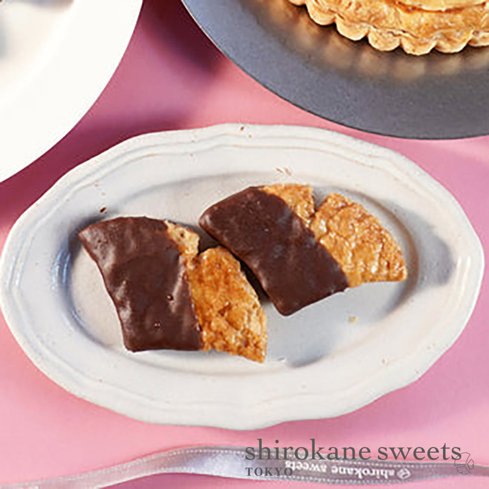【送料無料、ポスト投函】shirokane sweets TOKYO platinum leaf pie／白金リーフパイ（ショコラ）　8個入り／白金スイーツ（シロカネスイーツ）