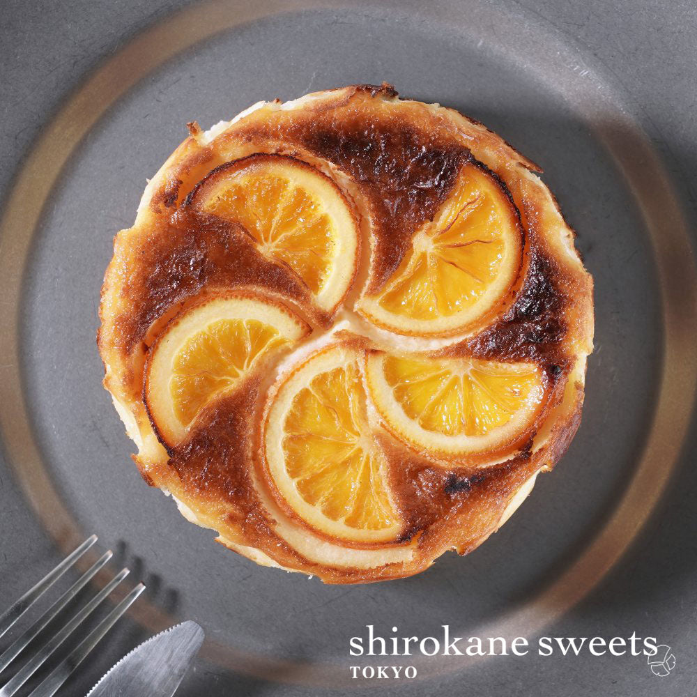 shirokane sweet TOKYO　白金バスクチーズケーキ（オレンジ）／白金スイーツ（シロカネスイーツ）