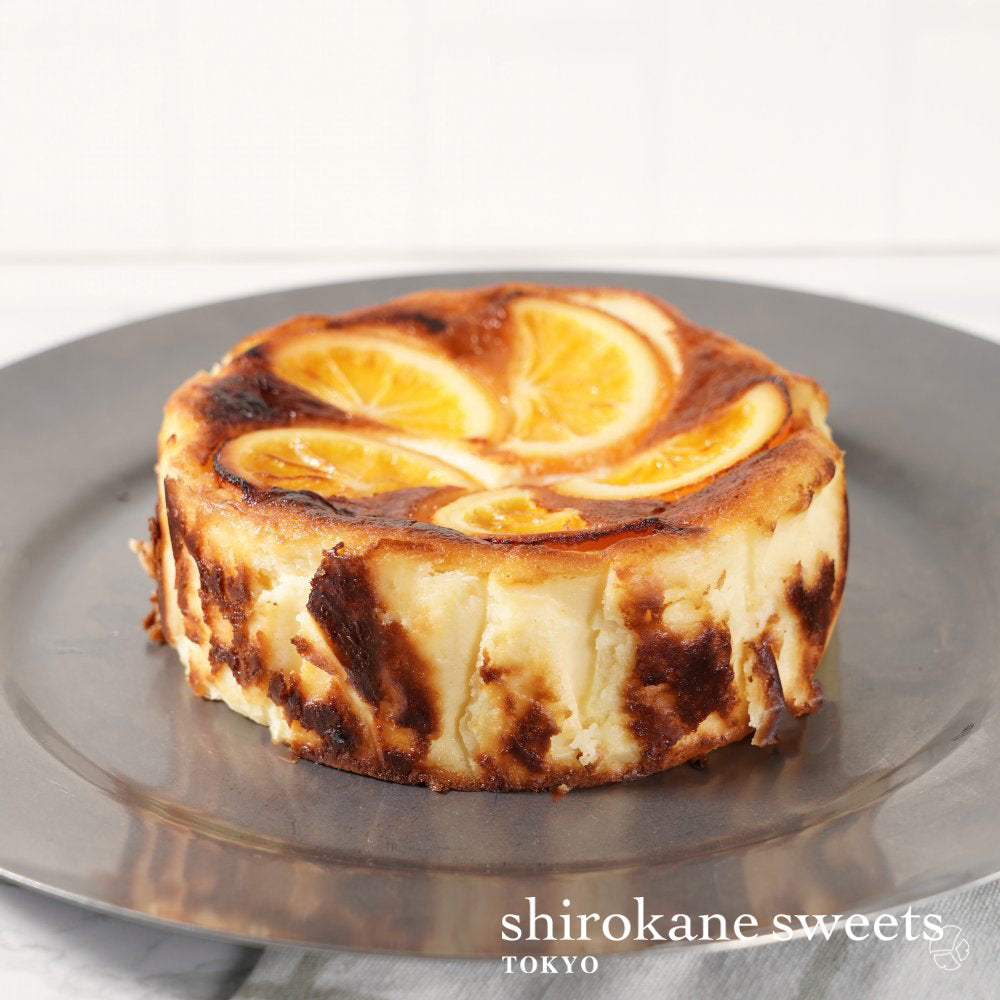 shirokane sweet TOKYO　白金バスクチーズケーキ（オレンジ）／白金スイーツ（シロカネスイーツ）