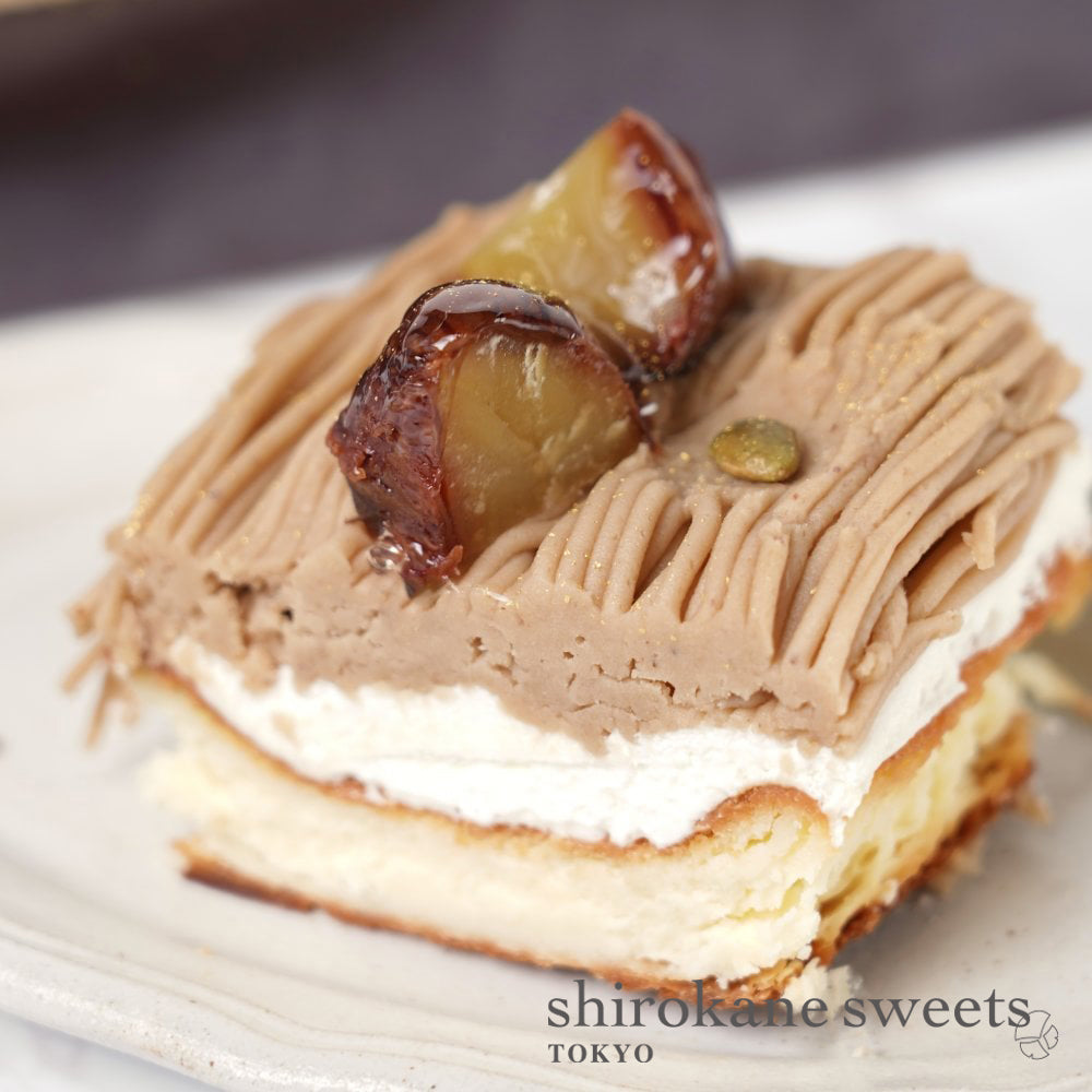 shirokane sweets TOKYO 和栗のプレミアムモンブランチーズケーキ（和栗渋皮煮）／白金スイーツ（シロカネスイーツ）