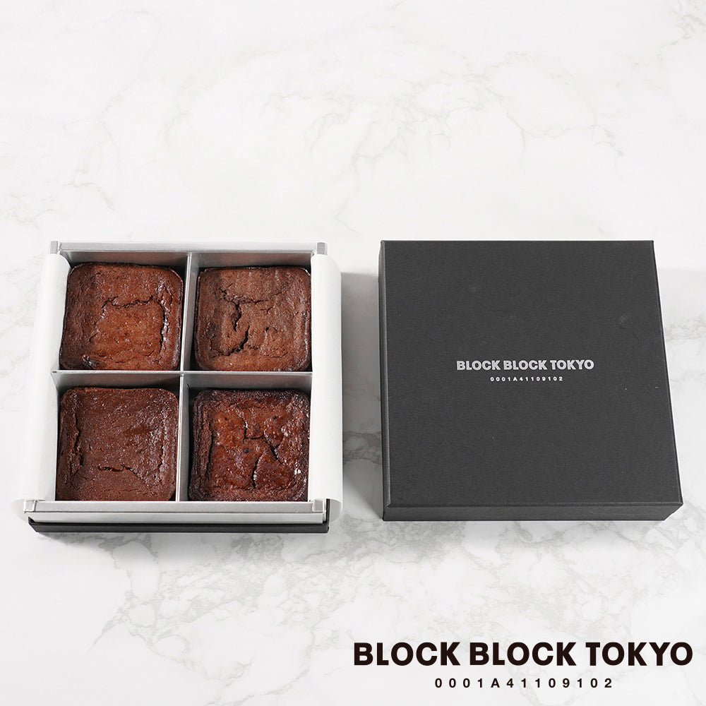 BLOCK BLOCK TOKYO バスクチーズケーキ／ギフトボックスショコラアソート（ショコラ　4個入り）