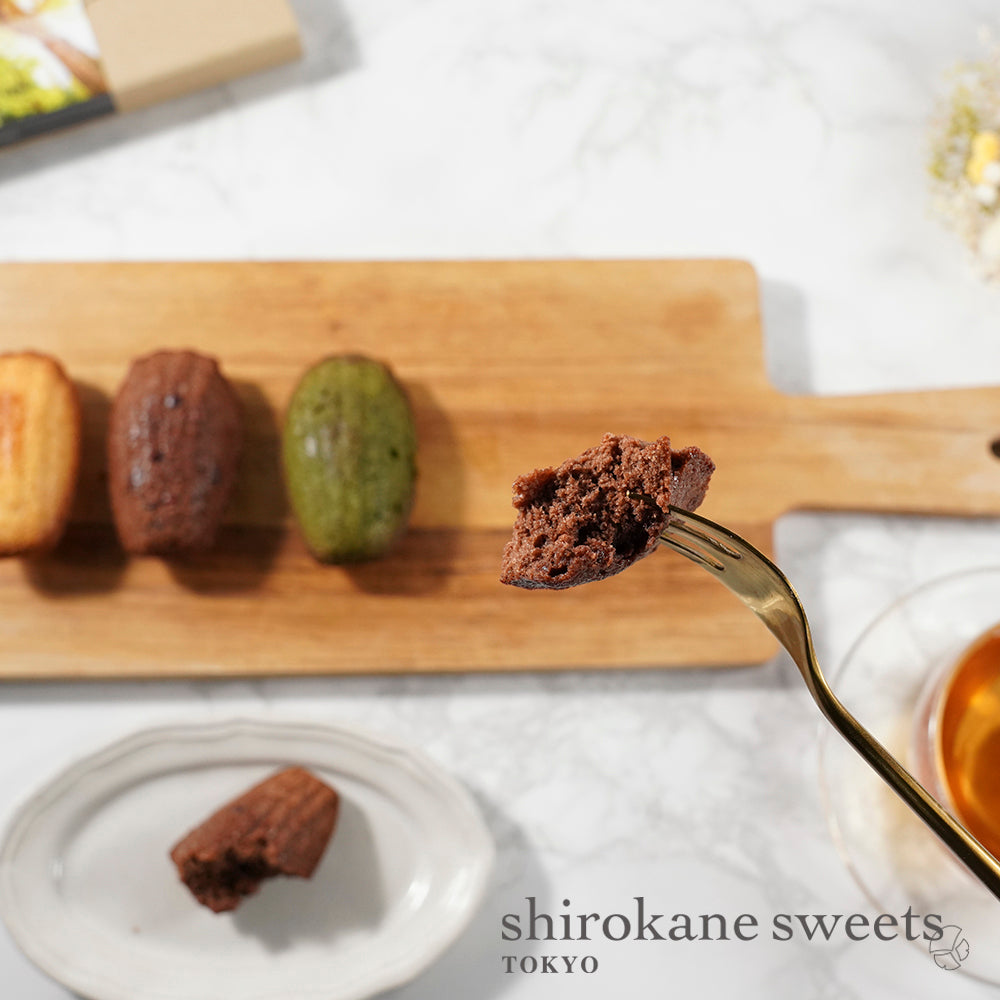 「送料無料・ポスト投函」shirokane sweets TOKYO 白金マドレーヌ（ショコラ）　4個入