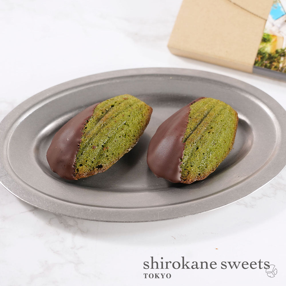 「送料無料・ポスト投函」shirokane sweets TOKYO 白金ショコラマドレーヌ（抹茶）　4個入