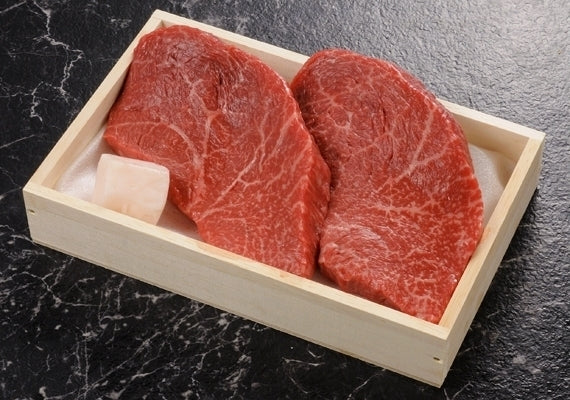 あしや竹園特選黒毛和牛　折詰～ステーキ～　ランプ（モモ肉）　3枚セット